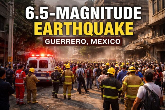 6.5 Magnitude Earthquake Strikes Guerrero, Mexico 6.5 Magnitude Earthquake Strikes Guerrero, Mexico