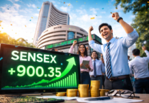 Sensex Surges 900 Points as Stock Market Rebounds on Improving Global Sentiment Sensex Surges 900 Points as Market Rebounds on Improving Global Sentiment