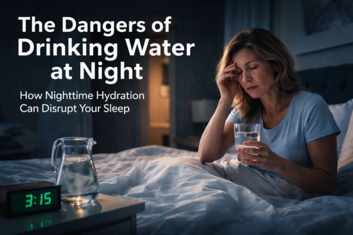 Risks of Drinking Water at Night Effects on Sleep & Health Risks of Drinking Water at Night Effects on Sleep & Health